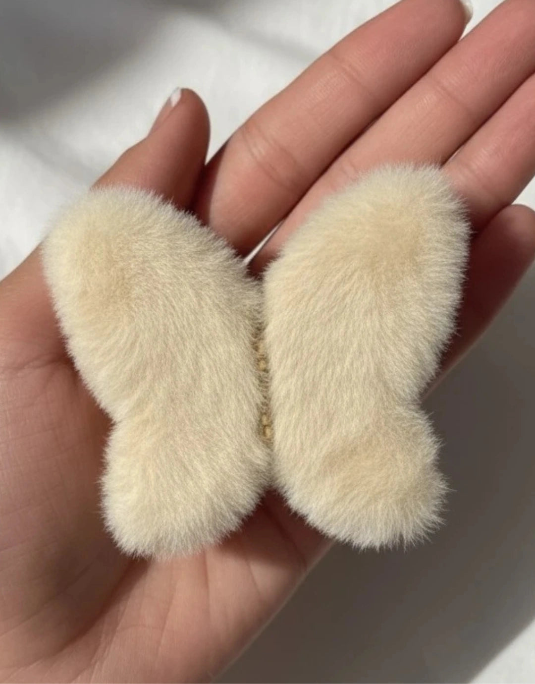 Butterfly Fur Claw Clips