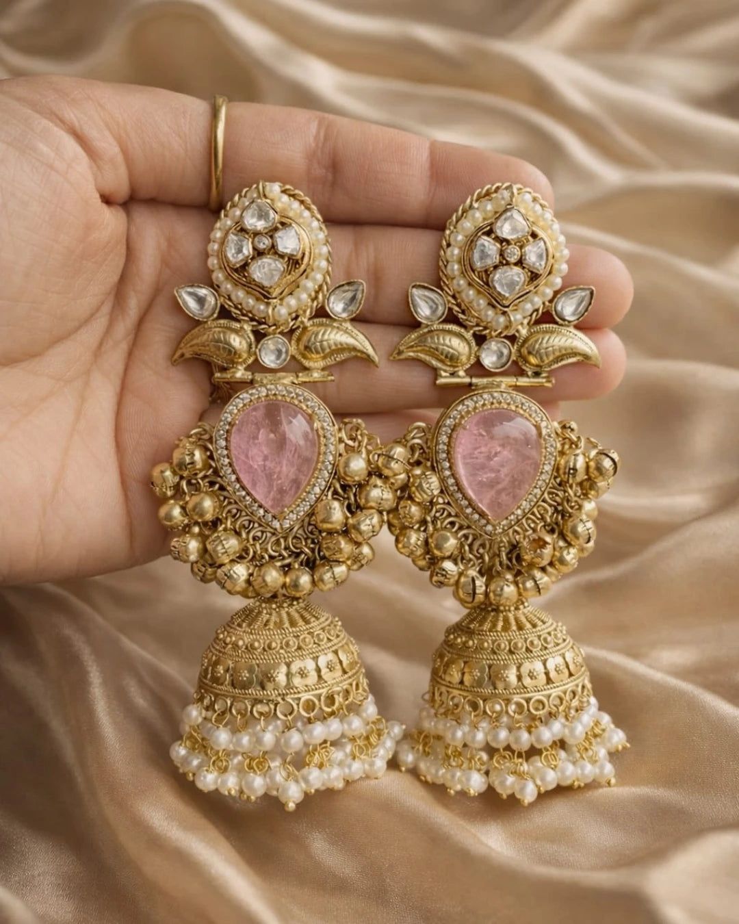 Hridya Kundan Jhumkas