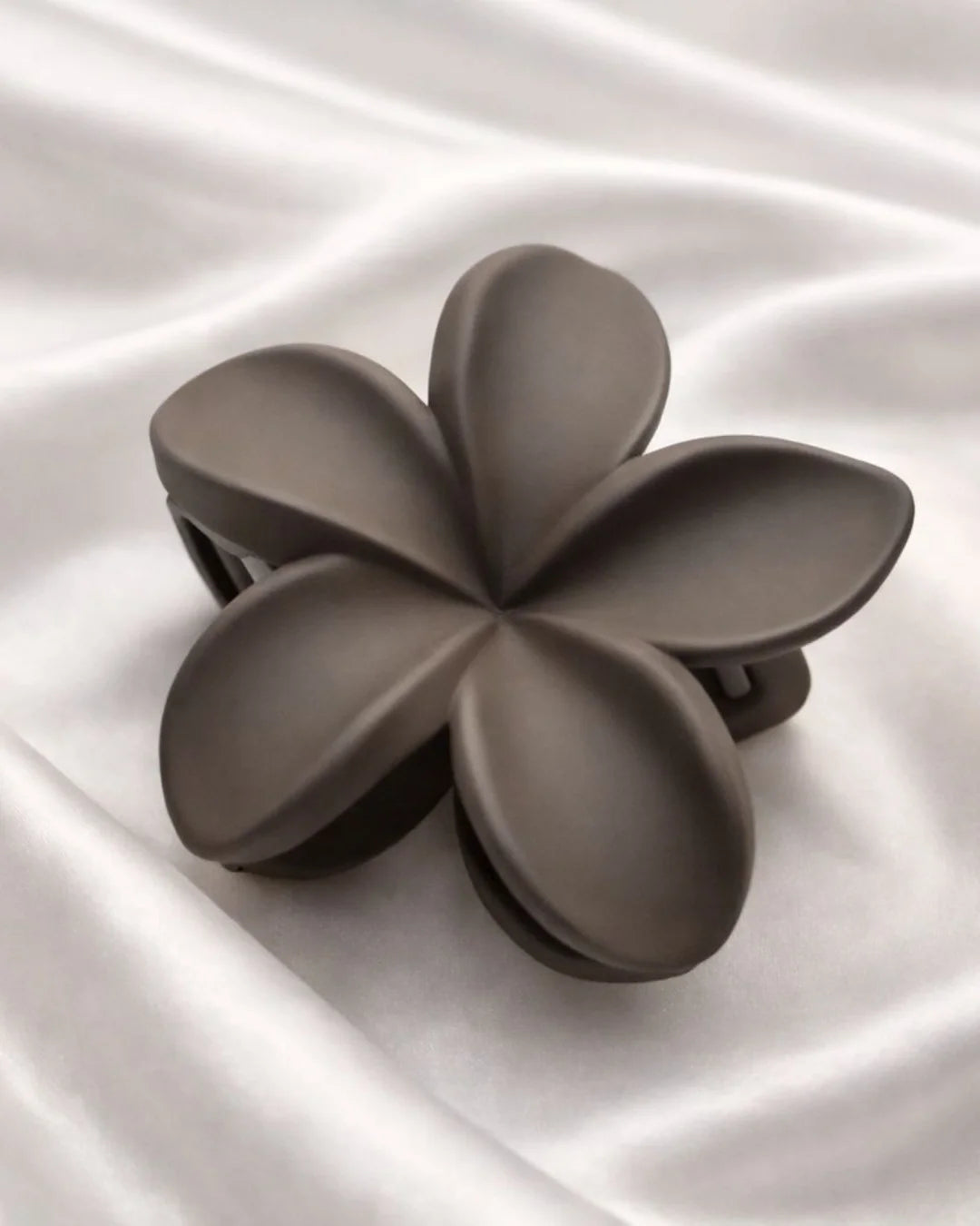 Matte Floral Hair Claw Clip
