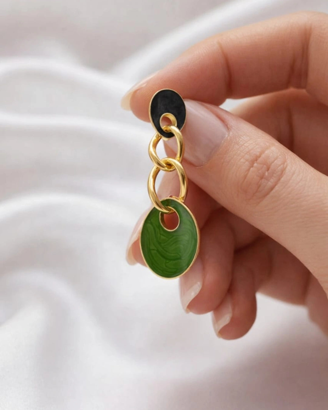 Jadefall Chain Earrings