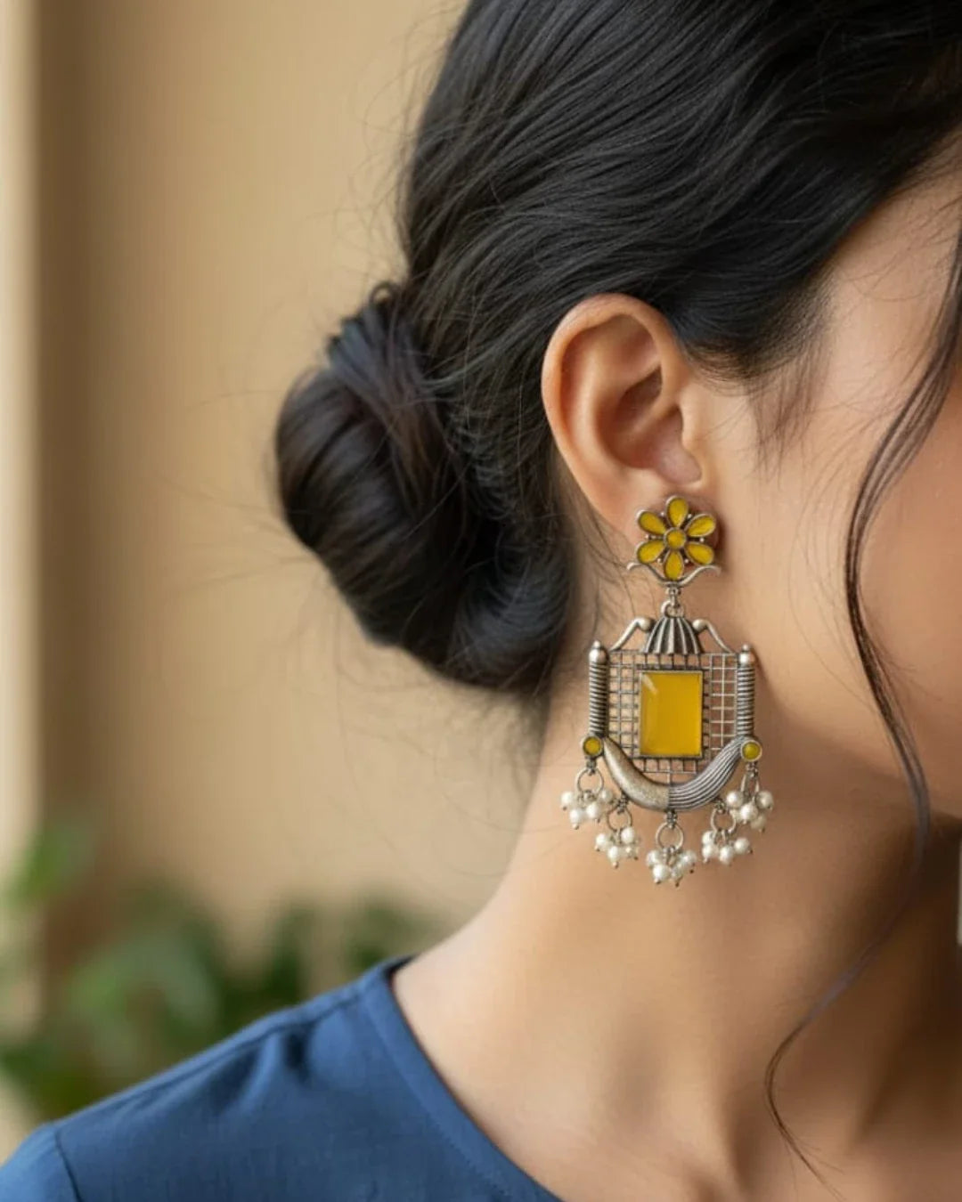 Virasat Square Shaped Jhumka