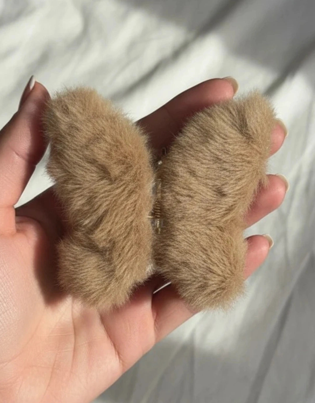 Butterfly Fur Claw Clips