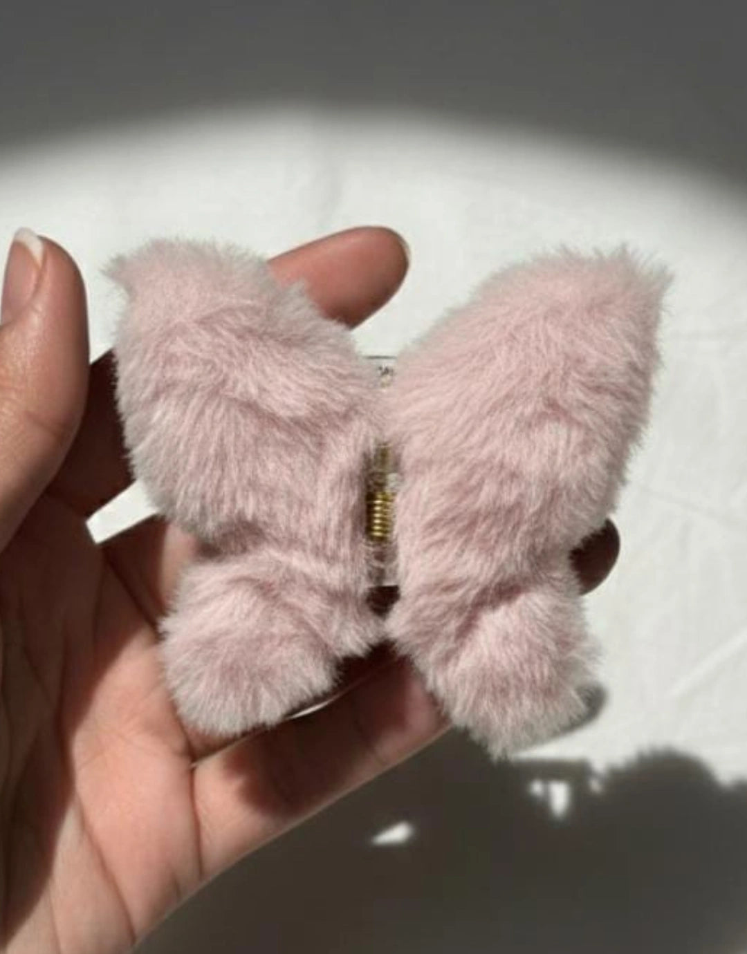 Butterfly Fur Claw Clips
