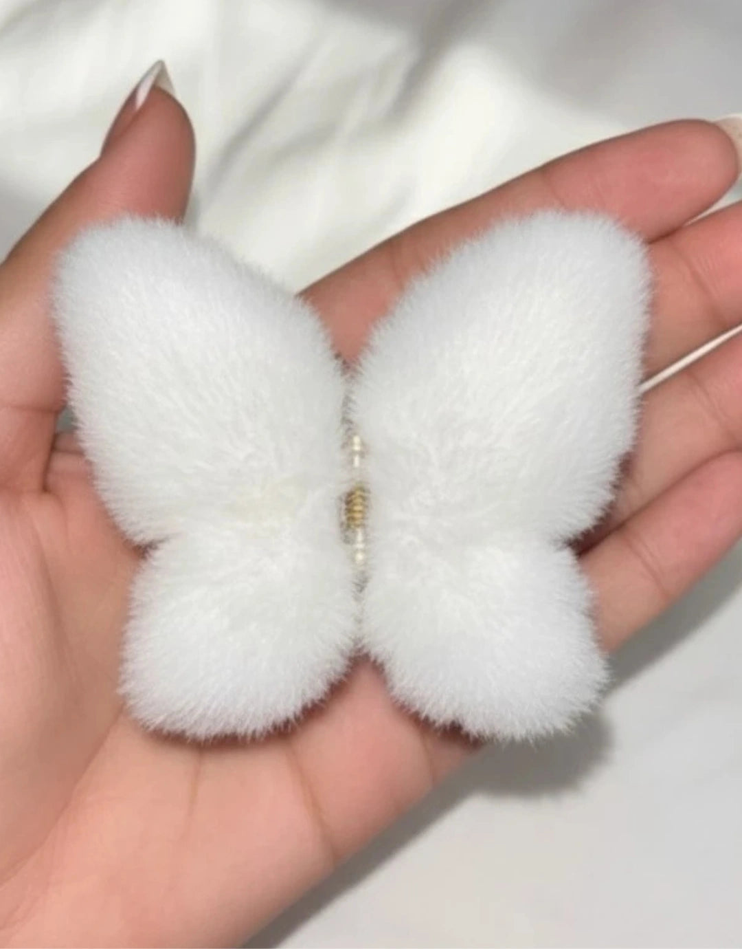 Butterfly Fur Claw Clips