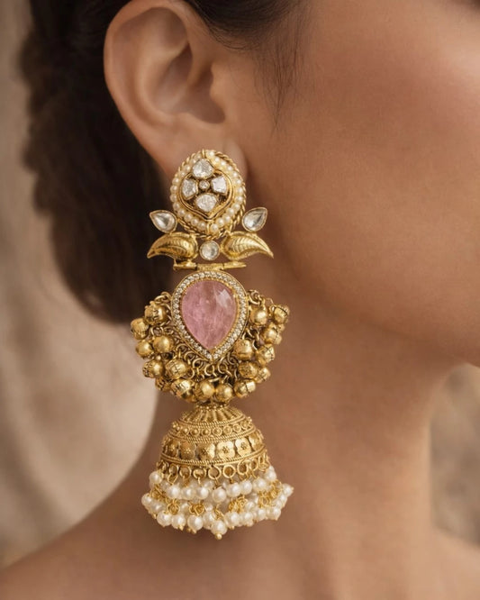 Hridya Kundan Jhumkas