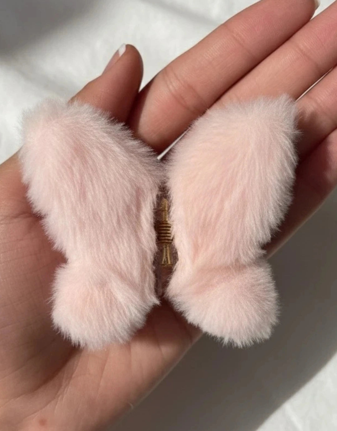 Butterfly Fur Claw Clips