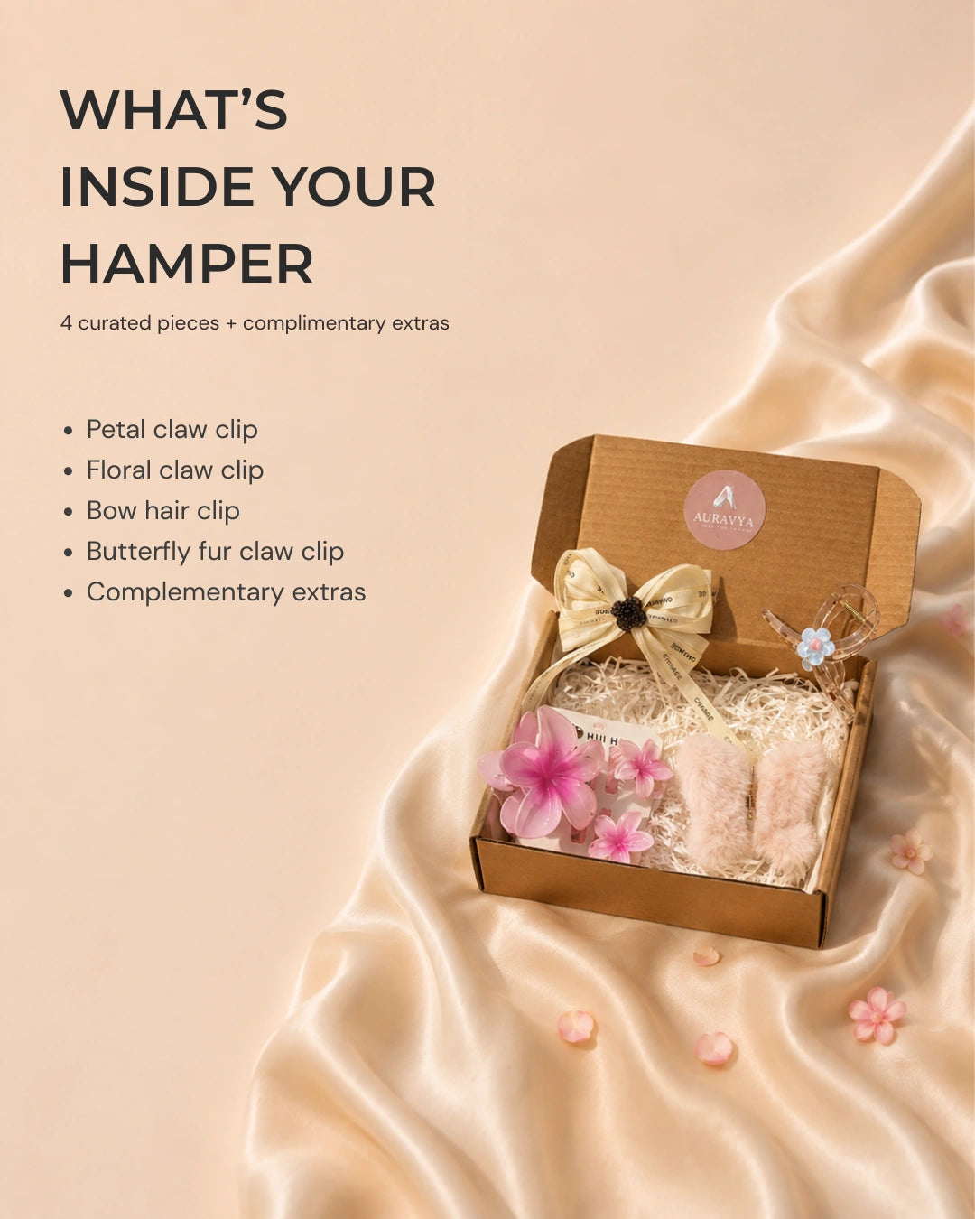 Auravya Pastel Bloom Hair Accessories Gift Box