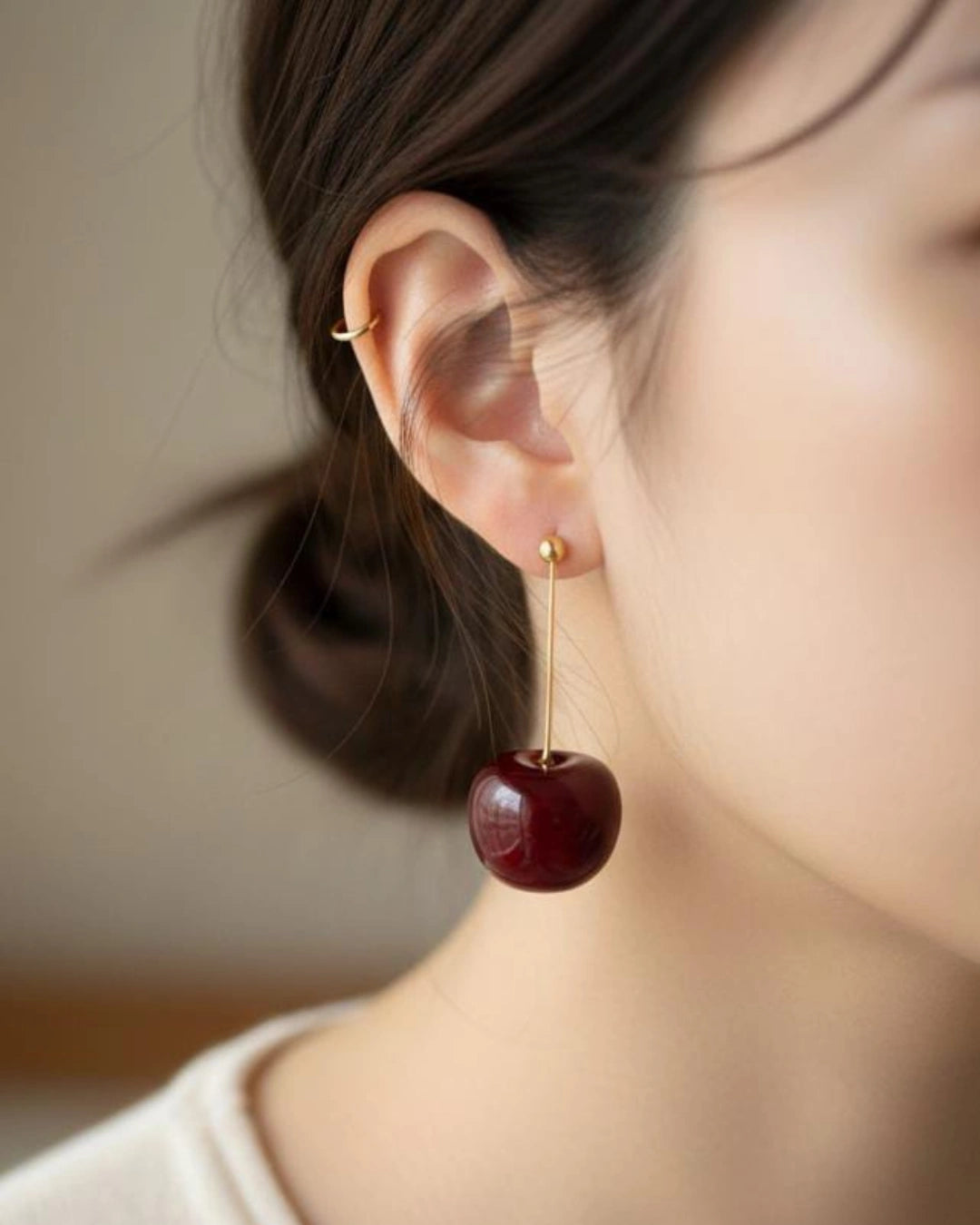 Cherry Drop Earrings