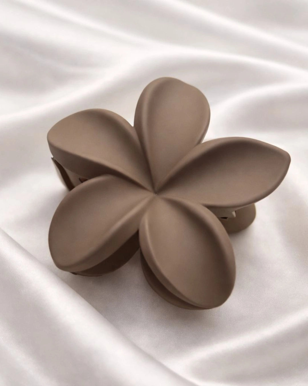 Matte Floral Hair Claw Clip