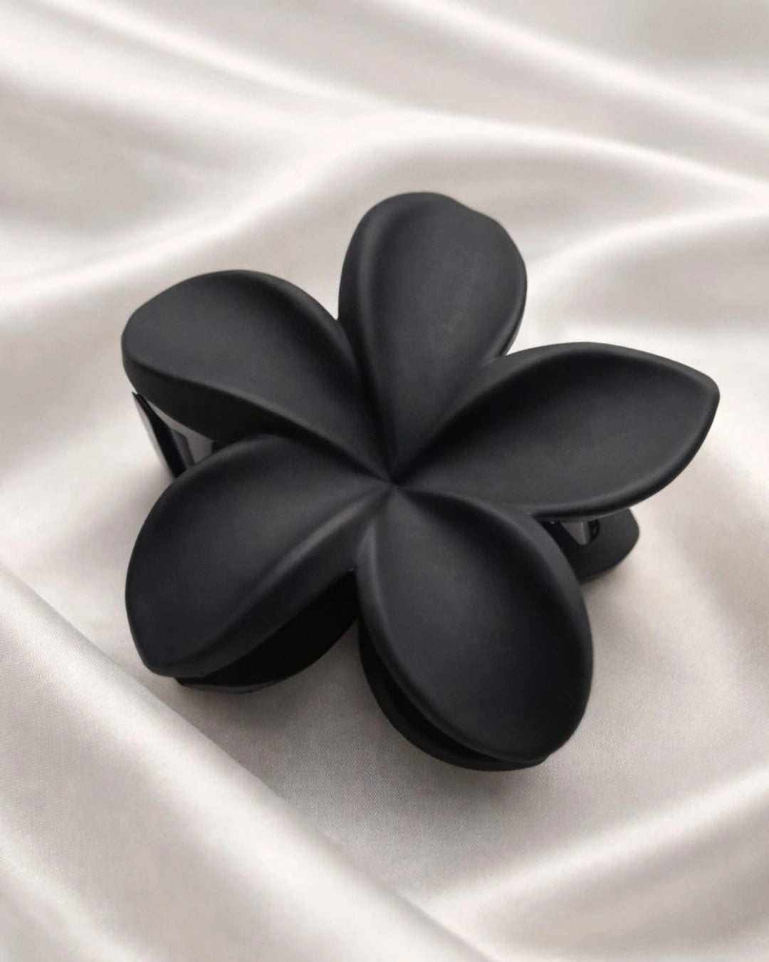 Matte Floral Hair Claw Clip