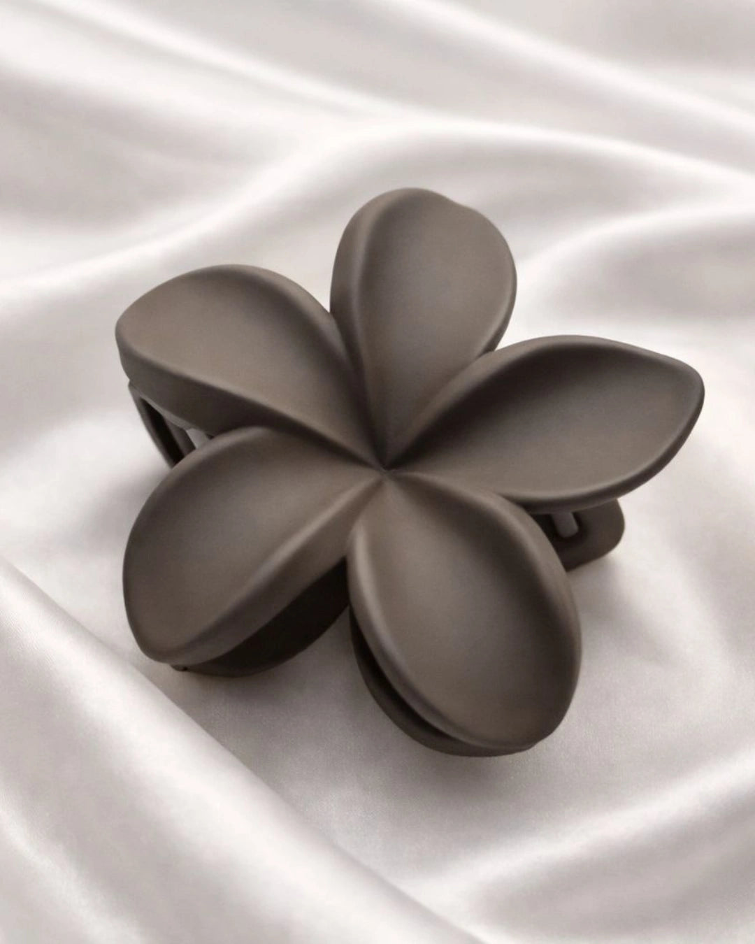 Matte Floral Hair Claw Clip