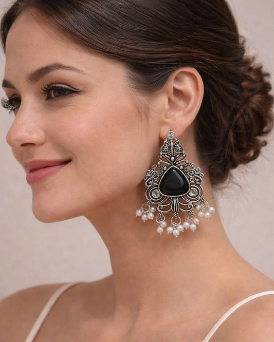 Gulnaar Pearl Jhumkas