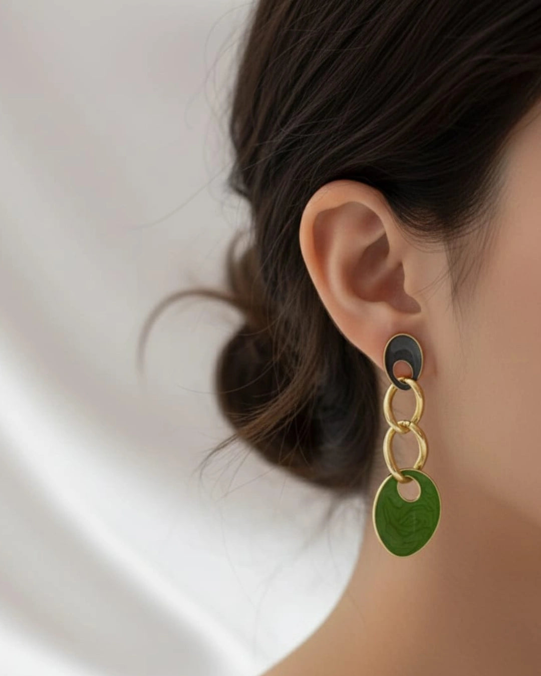 Jadefall Chain Earrings