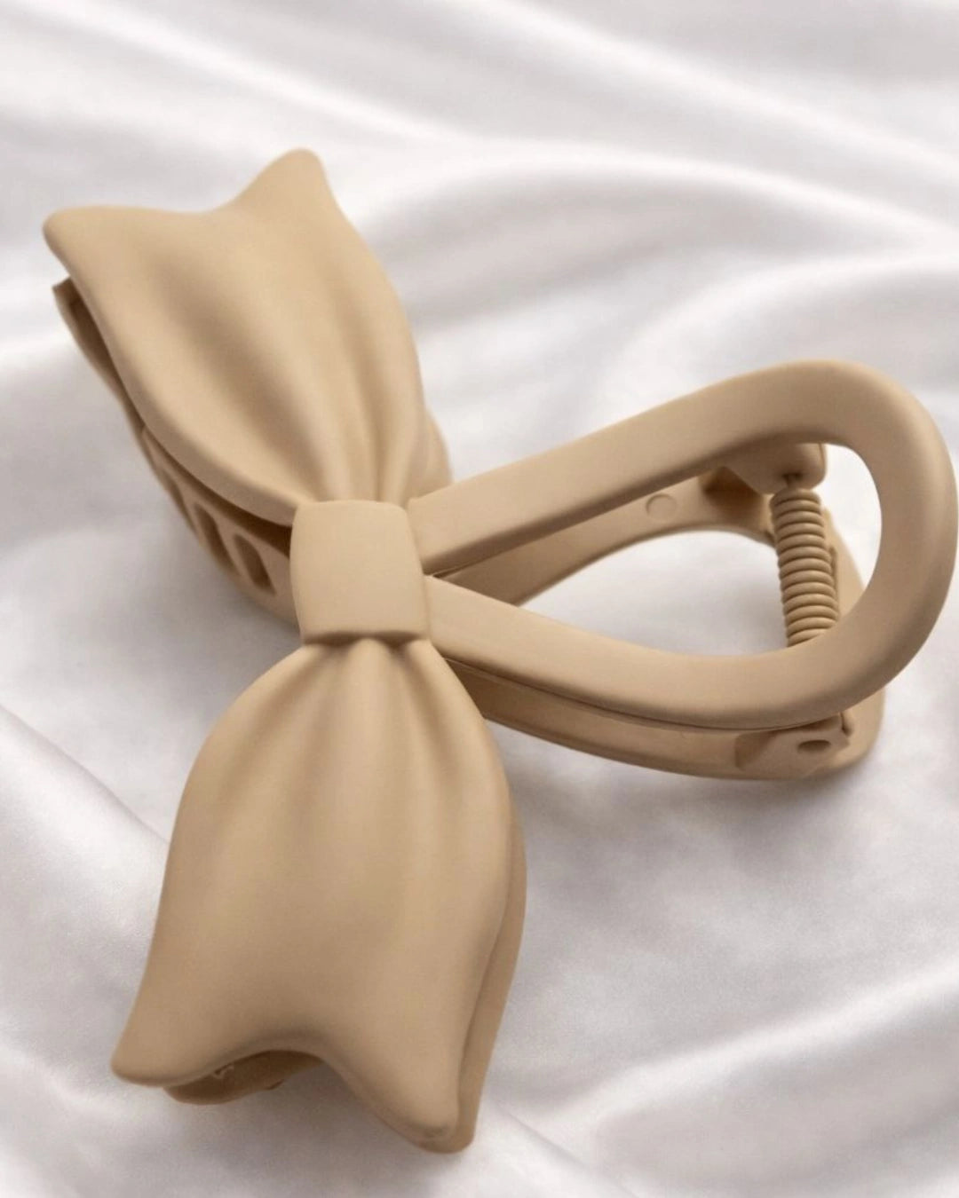 Matte Bow Hair Claw Clip