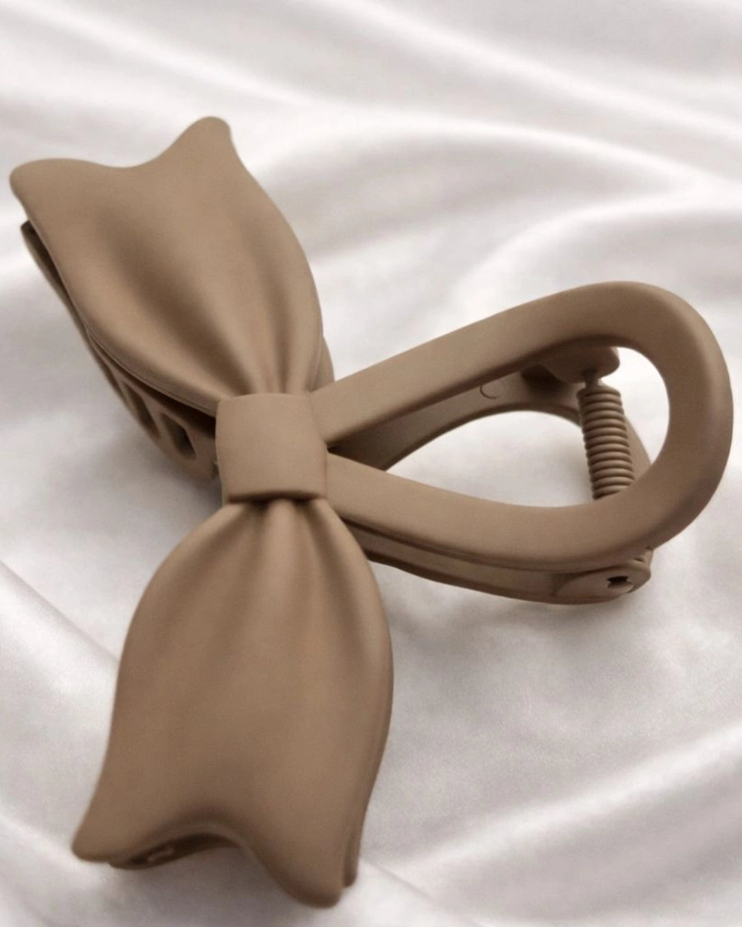 Matte Bow Hair Claw Clip
