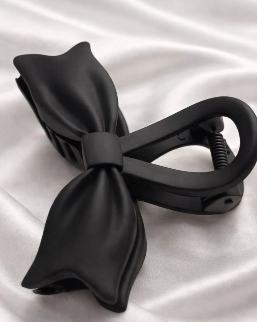Matte Bow Hair Claw Clip