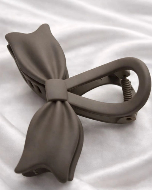 Matte Bow Hair Claw Clip