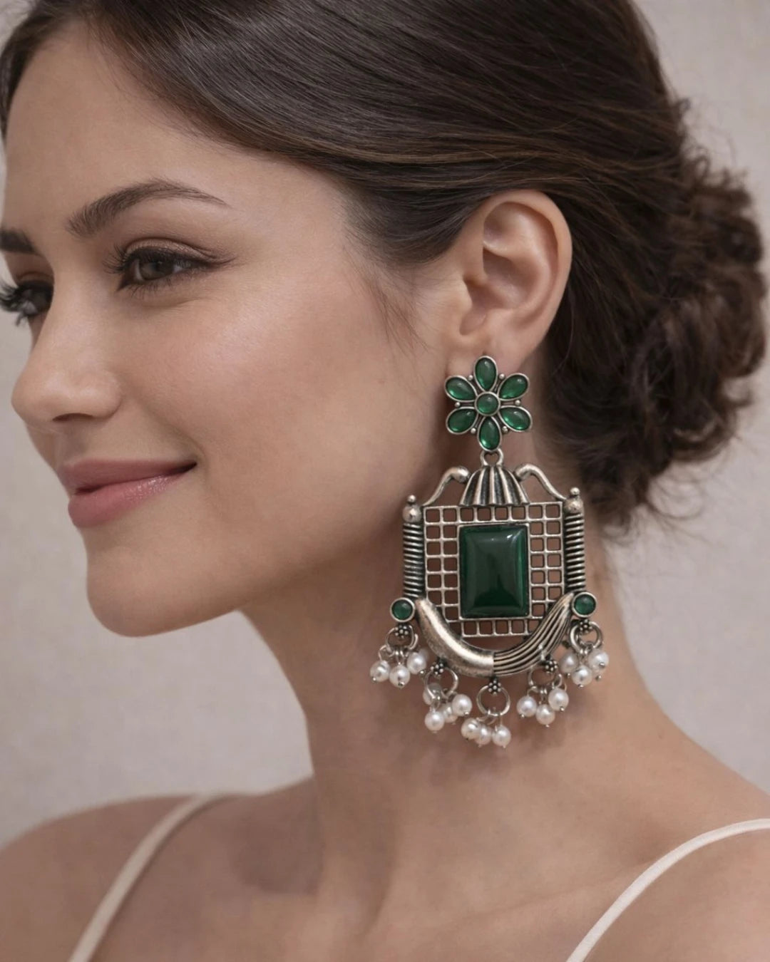 Virasat Square Shaped Jhumka