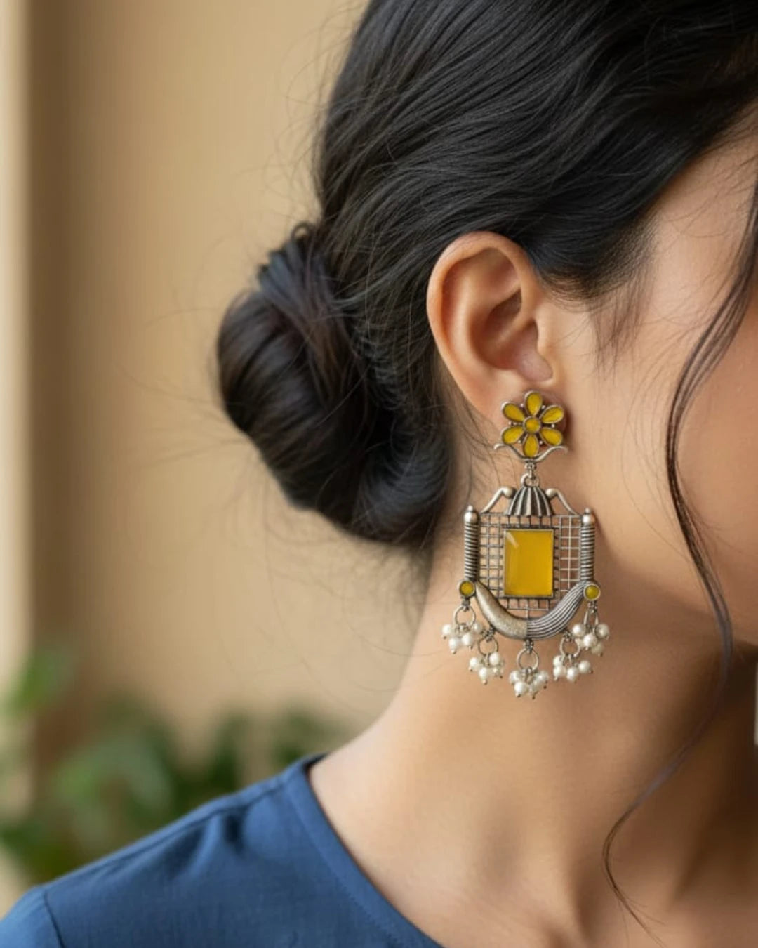 Virasat Square Shaped Jhumka