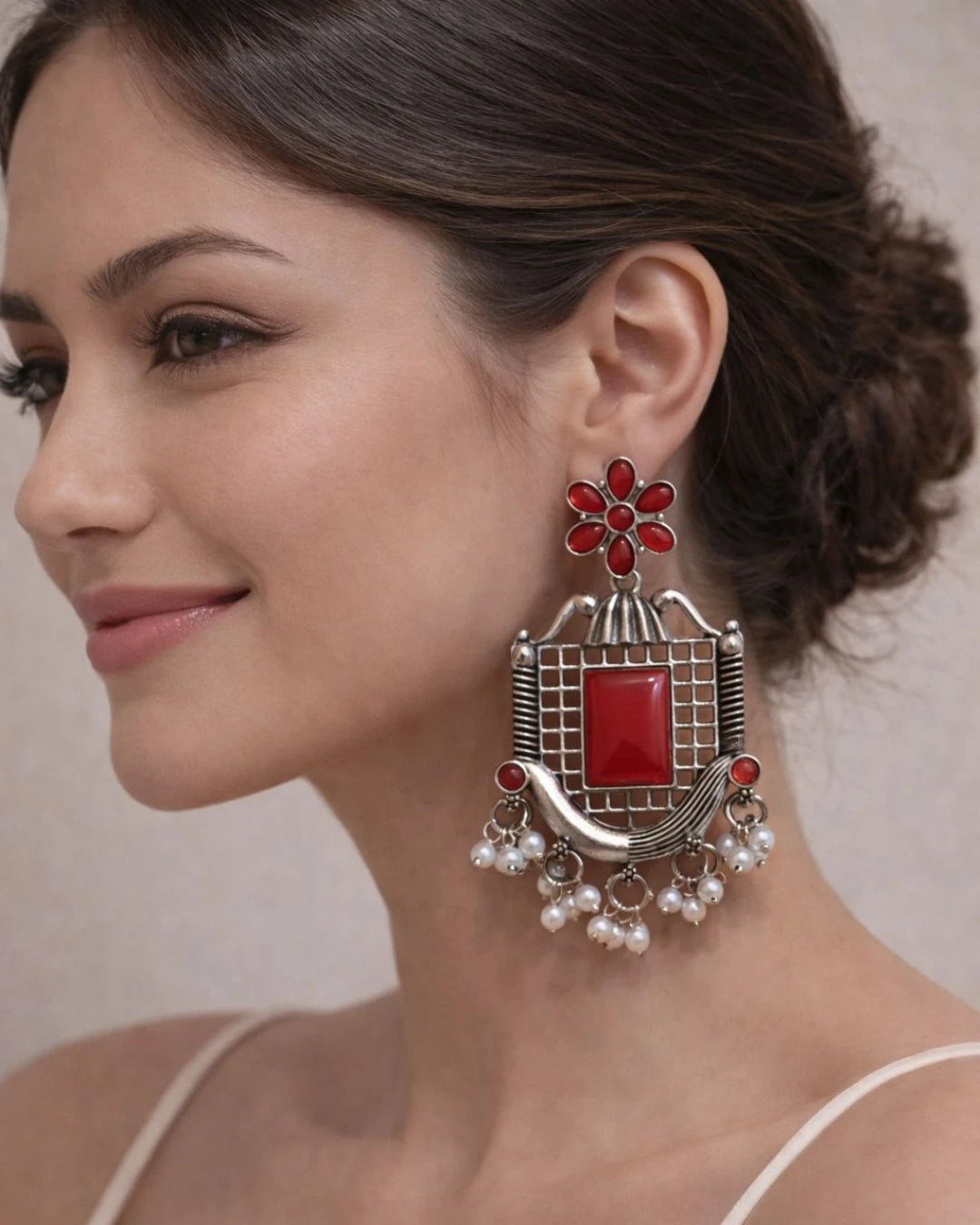 Virasat Square Shaped Jhumka