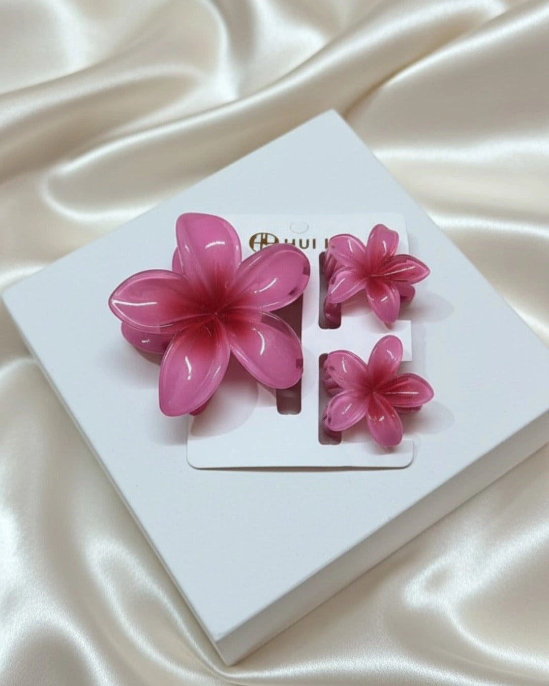 Blooming Flower Hair Clutcher: Pack of 3