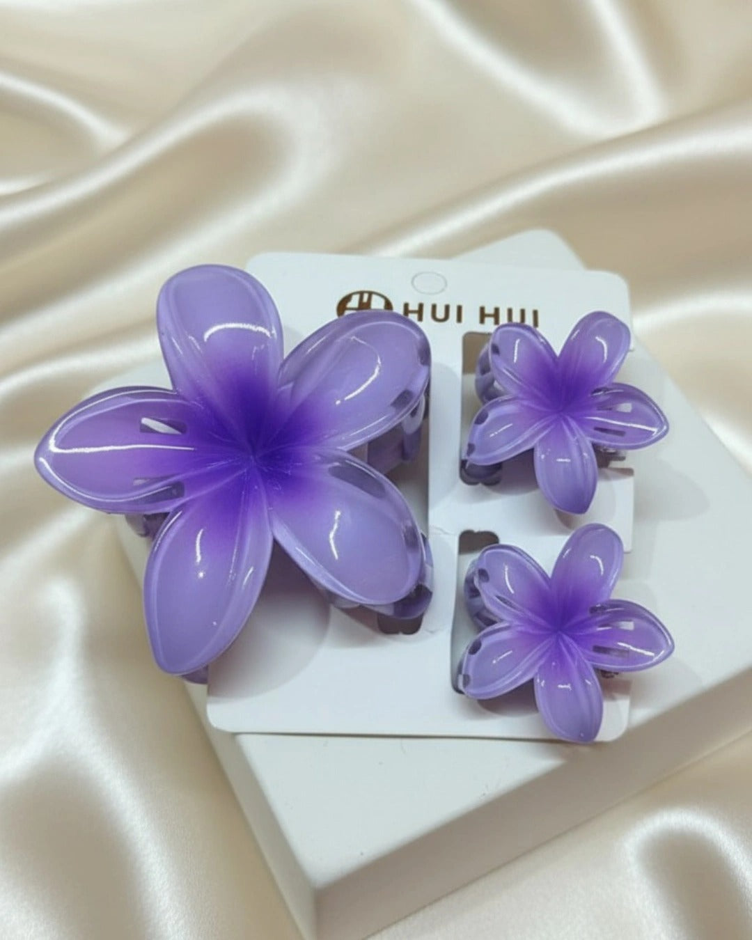 Blooming Flower Hair Clutcher: Pack of 3